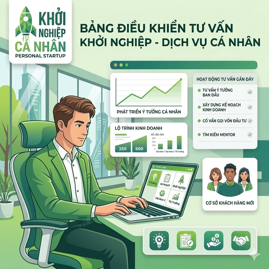 Dich vụ cố vấn khởi nghiệp cá nhân | tư vấn kinh doanh cho cá nhân