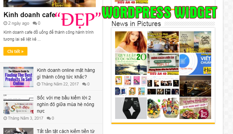 Widget đẹp cho WordPress hay dùng nhất Widget đẹp cho WordPress hay dùng nhất