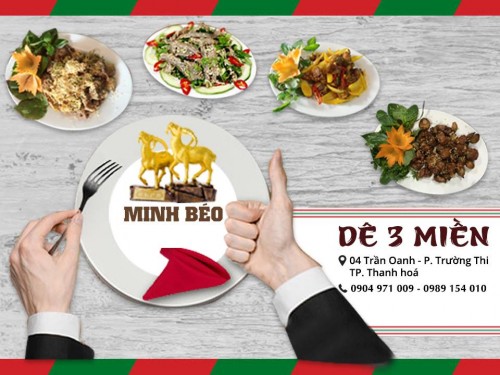 Nhà hàng dê núi ngon nhất Thanh Hoá của Minh Béo