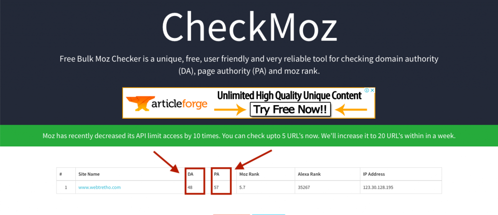 Công cụ Checkmoz xác định độ uy tín của website